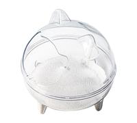 Hamster Sand Baths - Hamster Sand Bath Container with Scoop | Transparent Hamster Toilets | Hamster Supplies - Golden Bear Bathroom Fully Transparent Field of View Anti-Spill for Gerbil