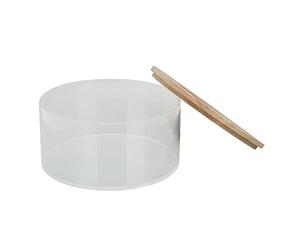 Hamster Sand Bathtub Spacious Round Transparent Acrylic for Pet Sand Bathing Area (Medium: Approx. 17.6x16.2x10cm / 6.93x6.38x3.94in)