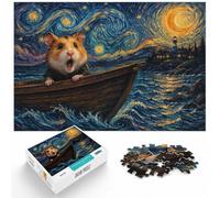 Hamster Scream Art 1000 Piece Jigsaw, 1000pcs (75x50cm) | For longer puzzle sessions, this adult jigsaw puzzle with 1000 pieces works well for longer puzzle sessions.