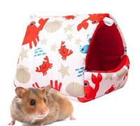 Hamster Shelter - No Shedding Funny House Animals, Hamster Accessories for Golden Silk Bear Hamsters Dwarf Mini Hedgehogs Guinea Pig, Safe Small Pet Home, Cage Comfortable Small Animal Nest