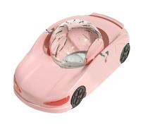Hamster Silent Exercise Wheel Transparent Toy Pet Activity Running Wheel for Small Animals Nocturnal Fitness Sports Car Design (29.5X16.5X12cm)
