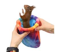 Hamster Sleeping Bag - Small Pet House Bed Nest, Plush With Washable Soft Fabric, Vibrant Design For Tiny Animals | Comfortable Nest Sugar Glider Guinea Pig Indoor Winter Rest