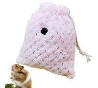 Hamster Sleeping Bag - Warm Cotton Nest Soft Pouch Small Animal Bed Plush Shelter Portable Design Breathable Vent Comfort Liner | Pet Carrier for Sugar Glider Guinea Pig or Tiny Squirrel Rest