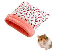 Hamster Sleeping Bag, Warm Hideout Bed Small Animal Sleeping Pouch for Sugar Glider, Rat, Squirrel, Guinea Pig, Birds, Parrot Pet Cage Accessories