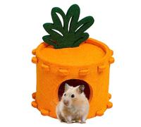 Hamster Small Bed - Hamster Tunnel Nest, Cozy Felt Hamster Bed | Soft Pineapple Felt Hamster House Hamster Bed, Cute Hamster Accessories Tunnel Cozy Sleeping Nest for Chinchilla & Guinea Pigs