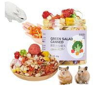 Hamster Snacks - 45g Hamster Chew Toy Snacks Gerbil Chew Toys | 10 Types Teeth Grinding Toys | Healthy Bird Treats Molar Toys for Small Animals, Chews for Small Ham