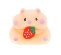 Hamster Squeezable Toys, Realistic Hamster Toys, Small Size Cute Squeeze with Soft Feel, Rubber Relaxation, Calm Down Study Waiting Room Play for Kids Adults Teens Office Classroom Commuting