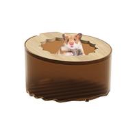 Hamster Stand Bath Container: Small Animal Bathroom Shower Room & Digging Room - Transparent Acrylic Sand Bath Box for Hamsters Mice Lemming Gerbils or Other Small Pets
