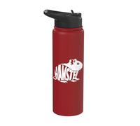 Hamster Stuff | Stylish Typography Hamster Stainless Steel Insulated Water Bottle