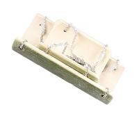 Hamster Swing Hamster Toys Bamboo Swing for Mouse Chinchilla Rat Gerbil and Dwarf Hamster 2pcs Random Color