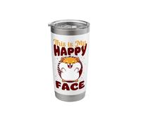 Hamster This is My Happy Face Stainless Steel Insulated Tumbler