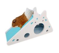 Hamster Toy,Hamster Shelter Climbing Ladder Slide | Hamster House Toys Small Animal Shelter Slide Desert Rat House Ladder Cage Habitat Decor Accessories for Dwarf Syrian Hamst