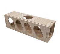 Hamster toy - wood, 20 cm | escape from , safe, reliable, tasteless, long time use, fine workmanship, smooth and burr-free: DIY set, 6.5 x 6.5 cm option for hamsters, rabbit