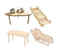 Hamster Toys Wooden Ramp Playground Maze