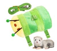 Hamster Traction Rope,Bunny Traction Rope Caterpillar Vest | Breathable Pet Accessories Adjustable Small Animal Vest for Outdoor Travel Park Garden Camping Picnic Kitten Puppy Bunny