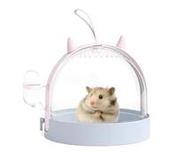 Hamster transport cage - Compact and secure travel habitat | Durable and easy to clean small animal carrier, suitable for a long time eco for transporting hamsters safely