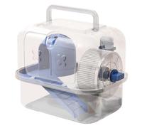 Hamster Transport Case - PET Carrier Cage | Transparent Hamster Caste Carrying for Travel Walking Outdoor Ventilation Exit Houses Exercise Kennel Cage, blue, riferimento alla descrizione, Please