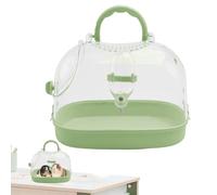 Hamster Travel Cage Hamster Travel Carrier | Pet Exit Box | Hamster Travel Carrier Breathable Transparent with Water Bottle for Hedgehogs Mouse
