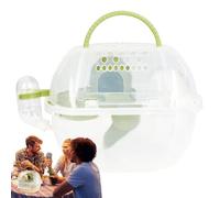Hamster Travel Cage - Pet Carrying Case, Hedgehog Case | Breathable Portable Outgoing Crate for Syrian Dwarf Hamsters Gerbils Mice Travel
