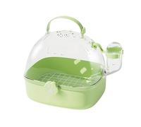 Hamster Travel Cage | PVC Chinchilla Carrier Cage With Water Bottle | Spacious Pet Bird Carrying Accessory for Hedgehog Macaws Cockatiels Sparrow Parakeet Lovebirds Conures