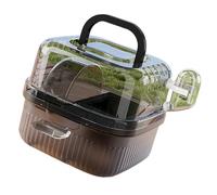 Hamster Travel Cage with Large Interior and Quiet Exercise Wheel for Small Pet and Home Small Animal Use Hamster House