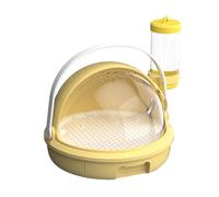 Hamster Travel Cage with Pull-Out Tray Clear