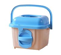 Hamster Travel Carrier, 12 x 10 x 10 cm Portable Transport Case with Handle, Breathable Travel Pet Carrier - Easy to Carry for Hamster Gerbil Chinchilla Hedgehog Ferret Vet Visit Outing Outdoor Trip
