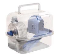 Hamster Travel Carrier, Transparent Pet Outing Case, Portable Animal Transport Box, Lightweight Small Living Thing Container, Hedgehog Gerbil Holder, Compact Travel Bag, Ideal for Trips