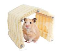 Hamster Tunnel | House Habitat Space Saving Decoration | Small Animal Habitat with Removable Door, for Rest, Play and Sleep for Hedgehogs, Chinchilla, Hamsters and Rabbits