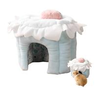 Hamster Tunnel House, Soft Warm House Bed for Small Pet, Small Animal Tunnel Bed for Bunnies, Golden Bears, Dutch Pigs