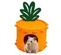 Hamster Tunnel Nest - Soft Pineapple Felt Hamster House Hamster Bed,Cute Tunnel Sleeping Nest Hamster Accessories for Chinchilla & Guinea Pigs