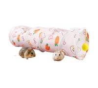 Hamster tunnel, rabbit tunnel - pet playing a sleeping pipe, foldable toy rabbit tunnels interactive toy with play ball for rabbits hamster chinchilla hedgehog cachett