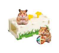 Hamster Tunnel | Rectangular Shape Resting Tunnel for Small Pets, Small Dwarf Animals Tube Toy for Hamster, Gerbil, Hedgehog, Chinchilla, , Ferret and Pig