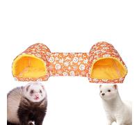 Hamster Tunnel - Small Animal Tunnel 51 x 17 x 15 cm | Soft Washable Cage Toy, Hamster Chinchilla Rabbit Squirrel Sleeping Bed Hideout, Halloween Pet Accessory