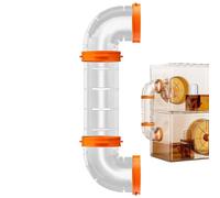 Hamster Tunnel, Small Animals Pipe Exercise, 10.43x3.54x2.36 Inches Modular Tube Playground House, Fun Crawl Maze for Mice, Gerbils, Exercise Toy and Other Rodents