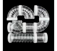 Hamster Tunnel Tube Toy Rabbits Toy Clear Do It Yourself Assemble Pipe for Hamster for Gerbils Playtube Toy Tube