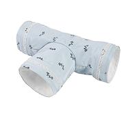 Hamster Tunnel Tubes Cage Toys Pipeline For Rabbit Animal Hamster Guinea Pig Blue 29x10x10CM