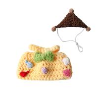 Hamster ung Animal Knitted with Hat Animal Costume with Hood for Guinea Pigs, Hamsters, Rabbits, Chinchilla, Hedgehogs and