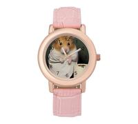 Hamster Wash Your Paws Women's Custom Watch Fashion Soft Strap Wristwatches Gifts for Birthdays Valentine's Day