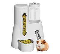 Hamster Water Bottle, Automatic Drinking Fountain Water Bottle, 2 in 1 Leak Proof Feeder, FreeStanding Small Animal Feeding Dispenser for Bunny Chinchilla Hedgehog Squirrel, Cage Accessories
