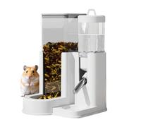 Hamster Water Bottle - Automatic Feeding Bowl, Small Pet Food Dispenser, Anti-Tip Station | Indoor Outdoor Living Room Bedroom Gerbil