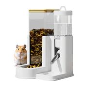 Hamster Water Bottle,Chinchilla Feeding Bowl | 2-in-1 Feeder and Watering Bowl Automatic Feeder for Hamster Gerbil Chinchilla Small Animal Home Indoor Living Room Bedroom