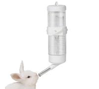 Hamster Water Bottle - Ferret Water Bottles | Refillable Food Ladder | Pet Traffic Water | Water Dispenser for Cage | Leak Saucer Pet Drinker for Squirrel, Hedgehog, Chinchilla