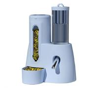 Hamster Water Bottle & Food Bowl Combo 3oz/100mL - Leak-Proof Dual Chamber Dispenser with Chew-Proof Steel Spout, Weighted Base for Dwarf Hamster & Mice Essentials