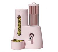 Hamster Water Bottle & Food Bowl Combo 3oz/100mL - Leak-Proof Dual Chamber Dispenser with Chew-Proof Steel Spout, Weighted Base for Dwarf Hamster & Mice Essentials