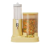 Hamster Water Bottle - Integrated Hydration Station, Food Reservoir Base, Double Functionality Feeding Center, Detachable Feed Drinking System, Small Habitat Accessory