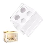 Hamster Water Bottle Stand, Hamster Cage Water Bottle Holder, Transparent Feeder Clip for Squirrel, Leak-proof Hamster Water Bottle Magnetic Holder for Small Animals