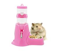 Hamster Water Bottle with Stand, Aleker 80ml Guinea Pig Water Bottle Non Drip, Automatic Feeder Water and Food Dispenser for Guinea Pig, Rat, Rabbit, Gerbil, Chinchilla, Small Animals