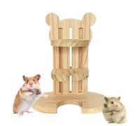 Hamster Water Bottle With Stand | Hamster Water Feeder Brackets, Wooden Bottle Stand Bear Cartoon Shape, Adjustable Stand For Guinea, Mice, Chinchillas R-at Hamster Gerbil