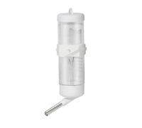 Hamster Water Dispenser: Clip Bottle 250ml Hydrator Drinking Stainless Steel Anti-Leak Transparent Tank Quick Installation | đe Agua roedo